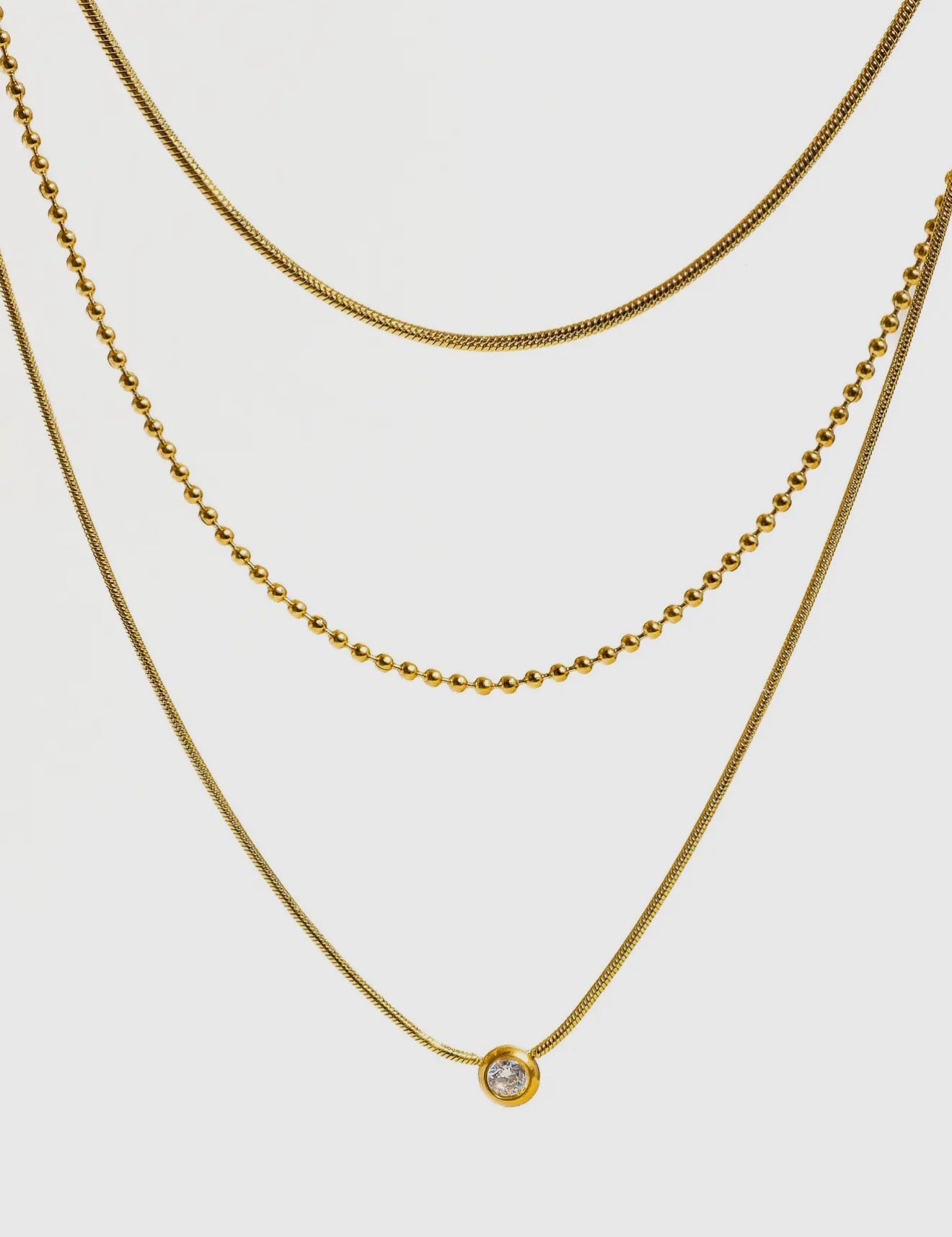 Paisley Tri-layer Necklace