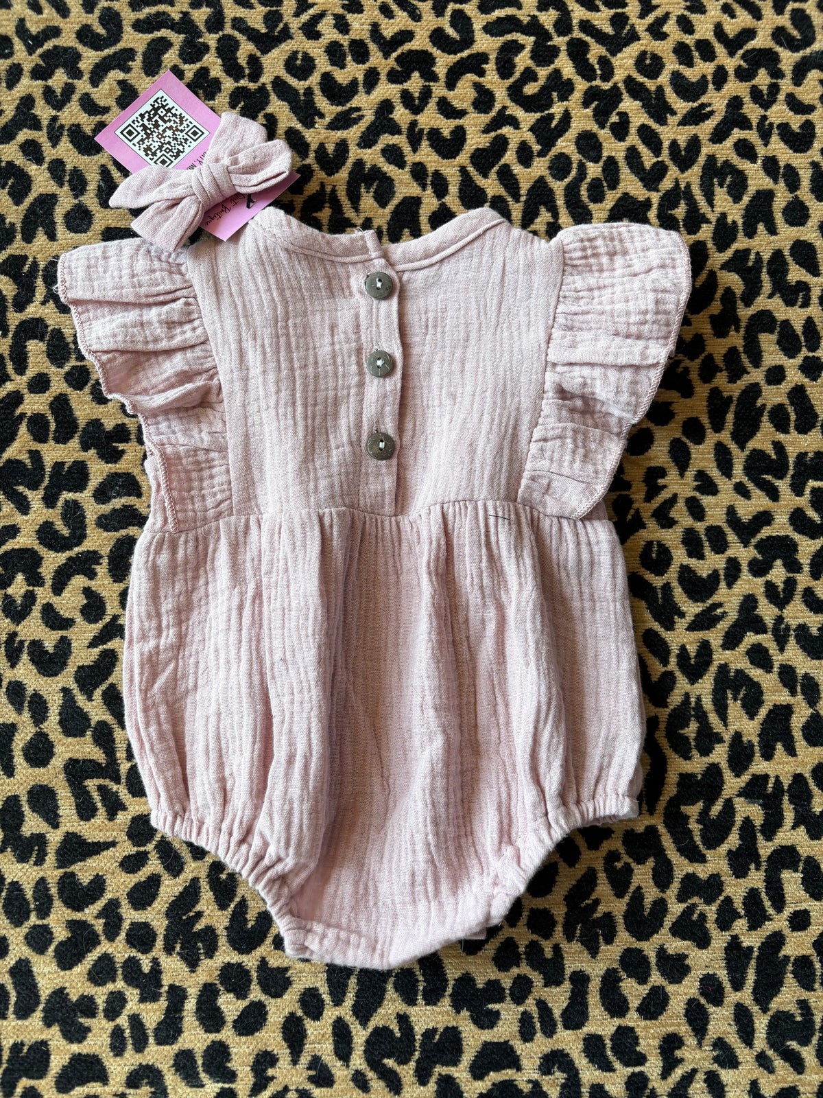 Abby Bubble Romper - Rose