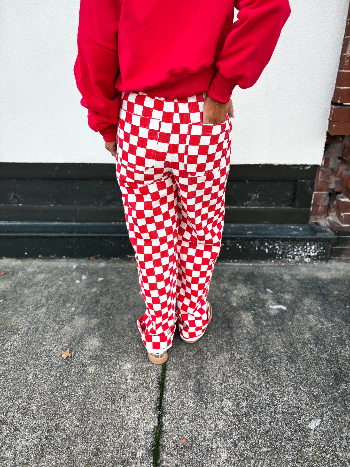 Check Me Out Jeans -Red