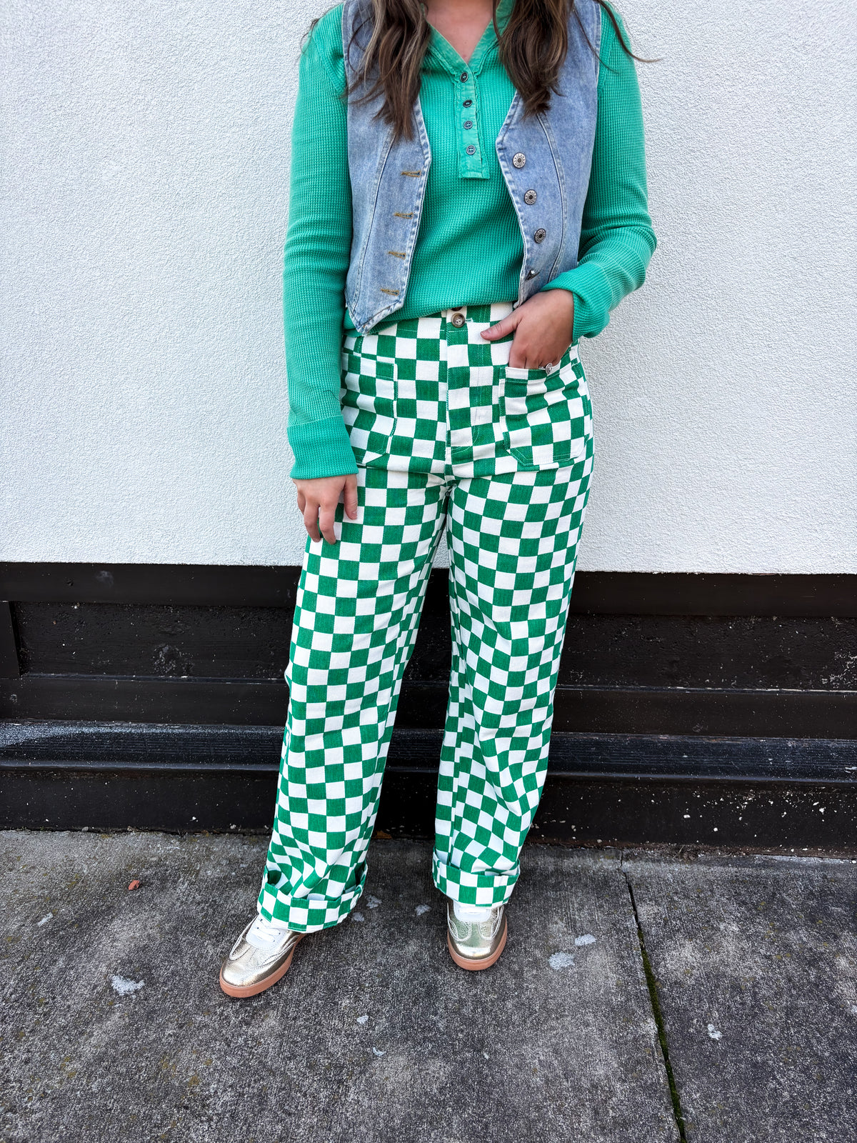 Check Me Out Jeans -Green