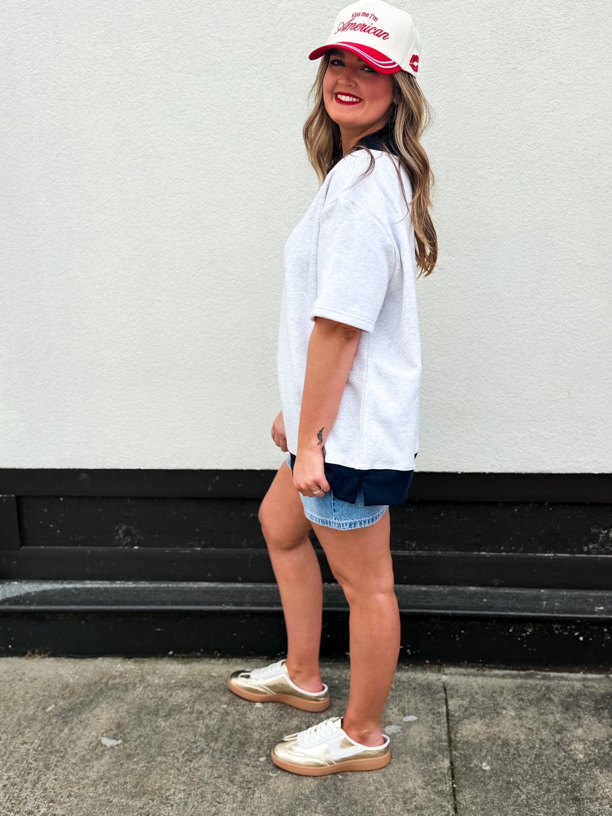 Flag Mockneck Sweatshirt