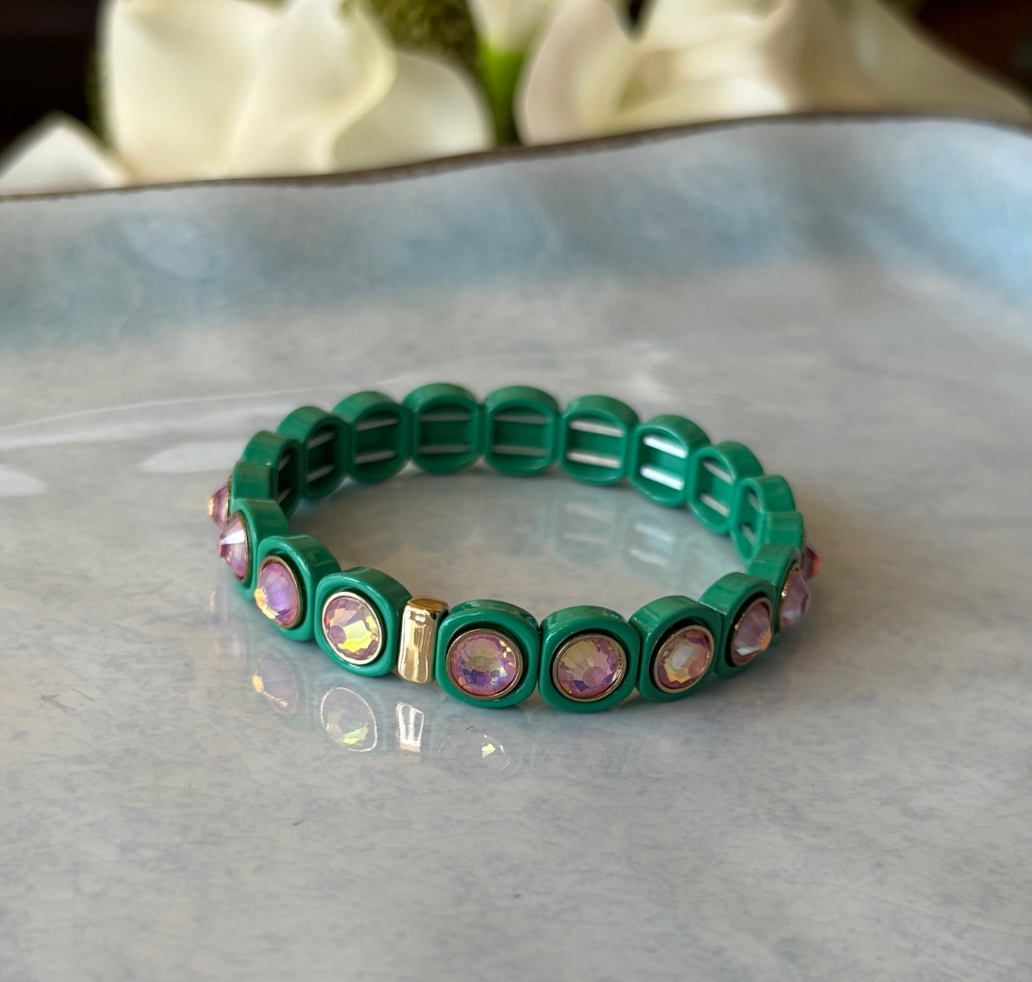 Poppy Deep Green Bracelet