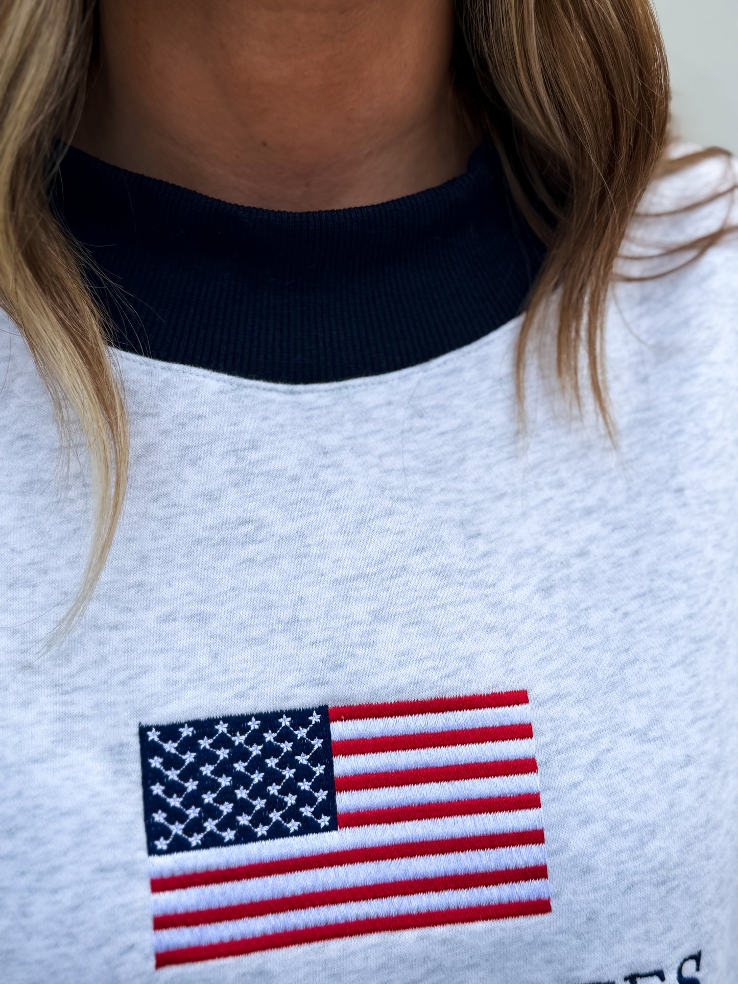 Flag Mockneck Sweatshirt