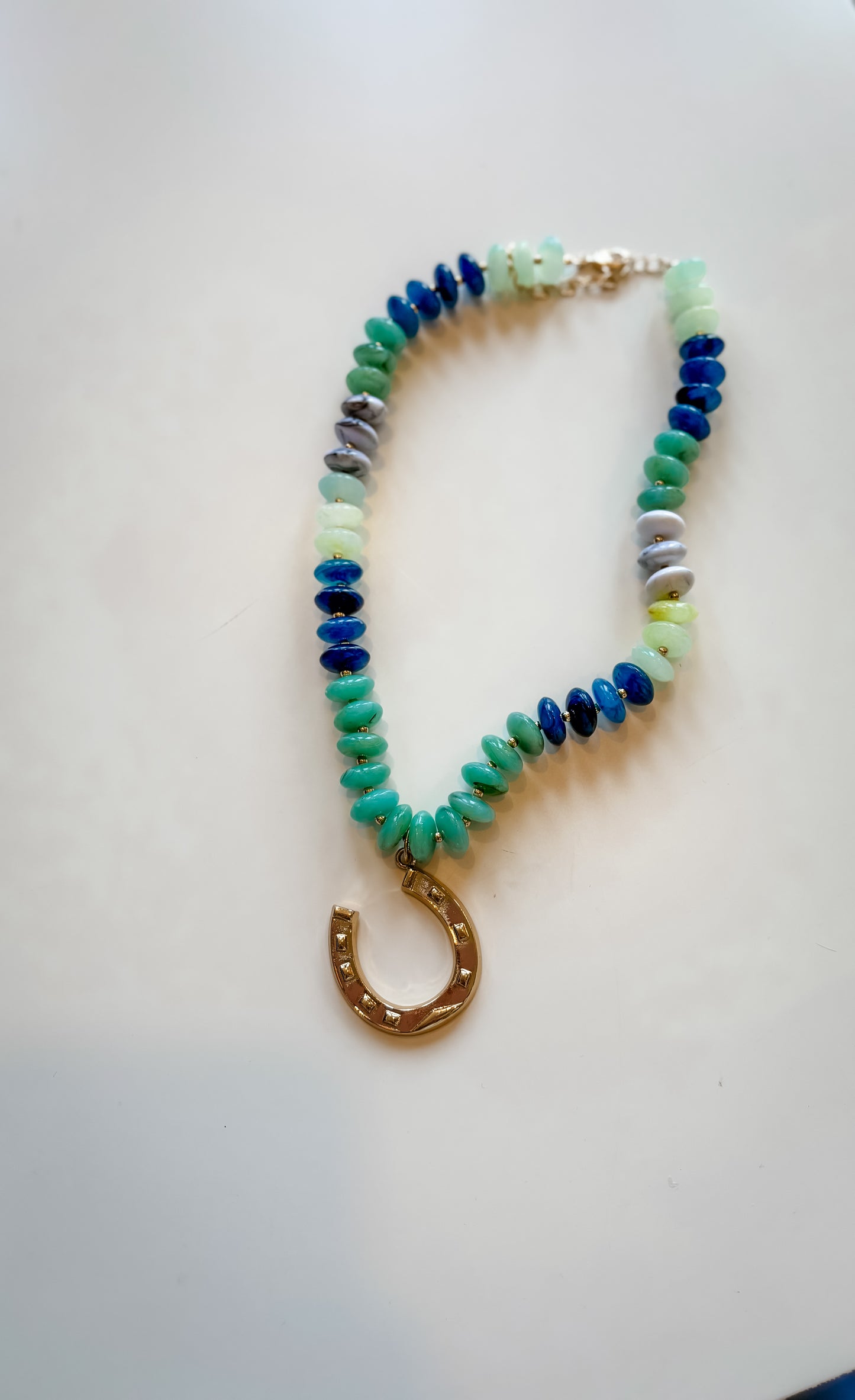 Horse Shoe Beaded Necklace