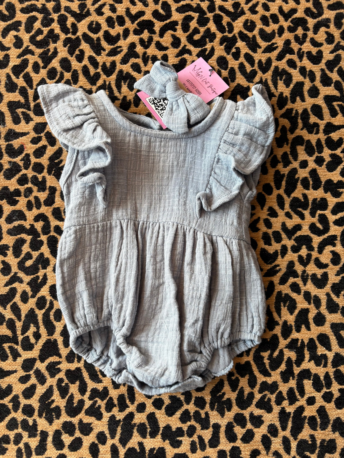 Abby Bubble Romper - Blue