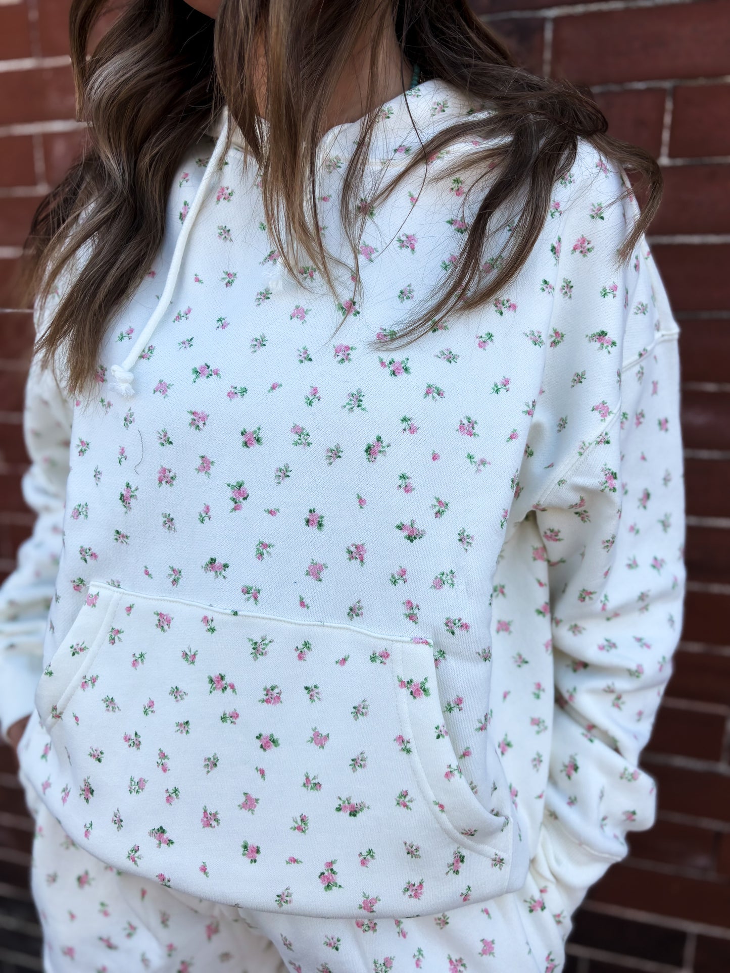 Timeless Pink Petals Hoodie