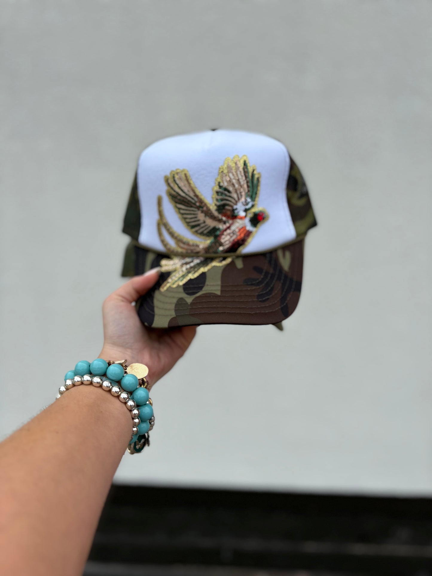 Fly Girl Camo Trucker