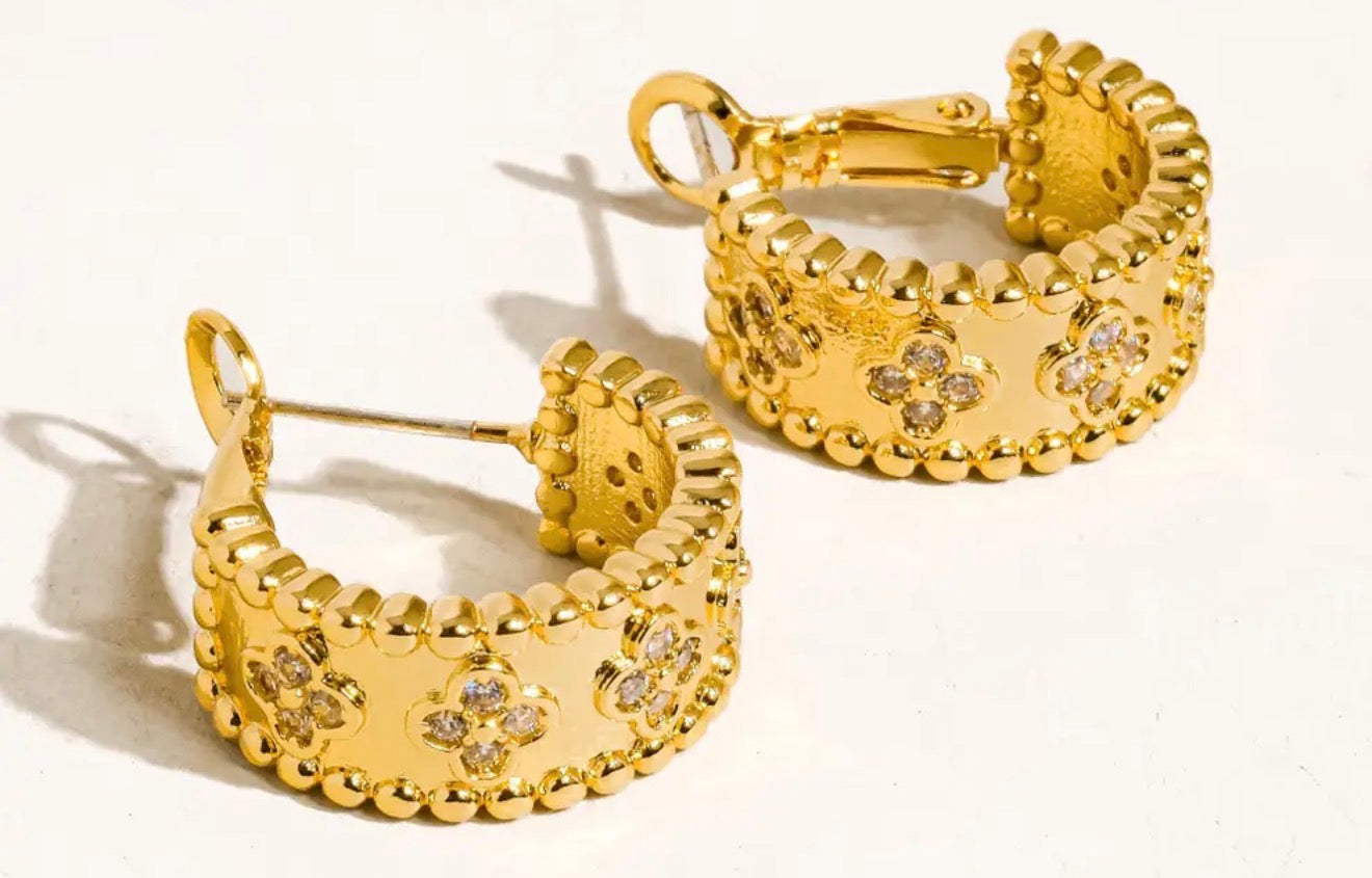 Once Again Gold Hoop