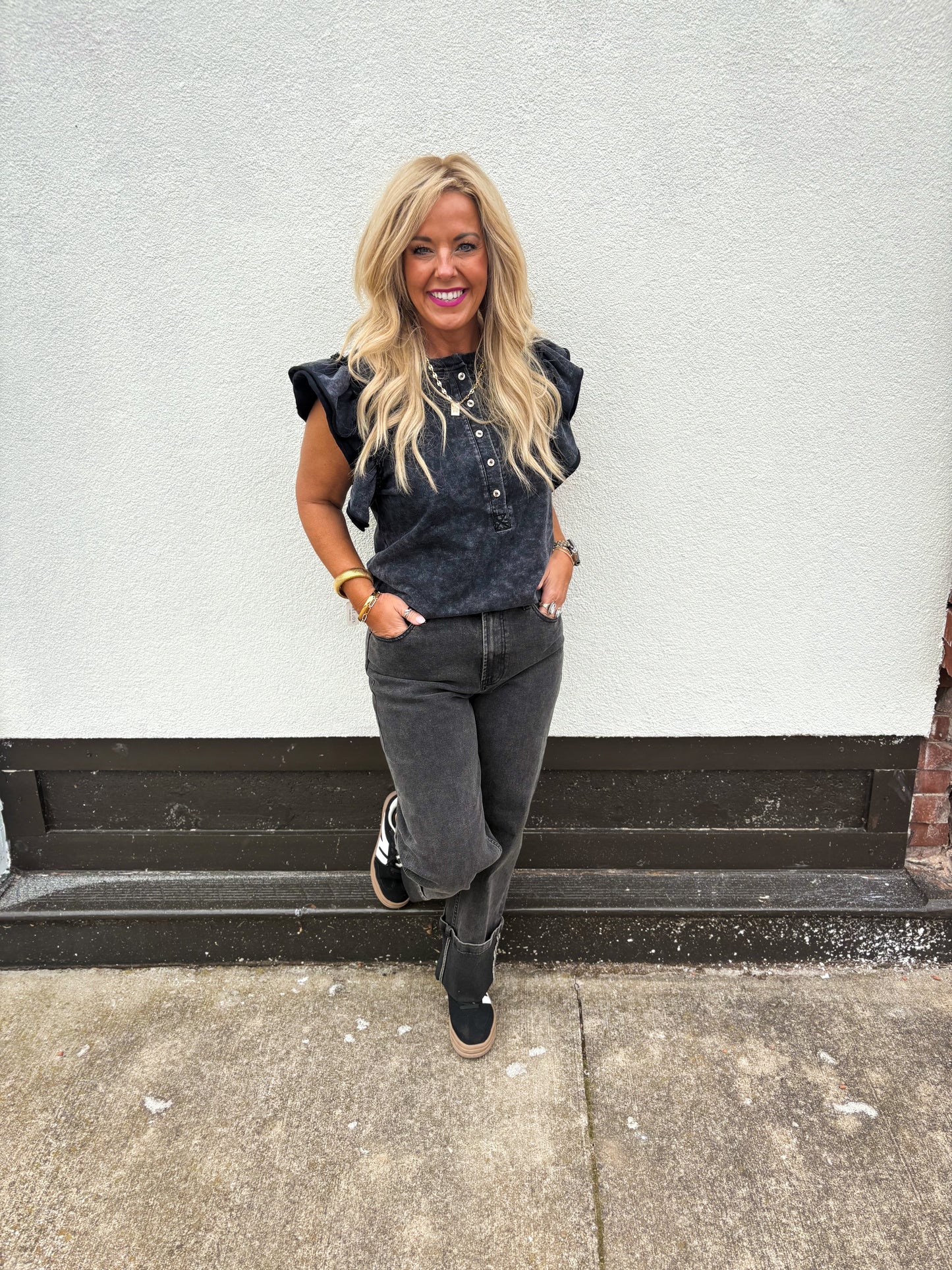 Ruffle Your Sleeve Top