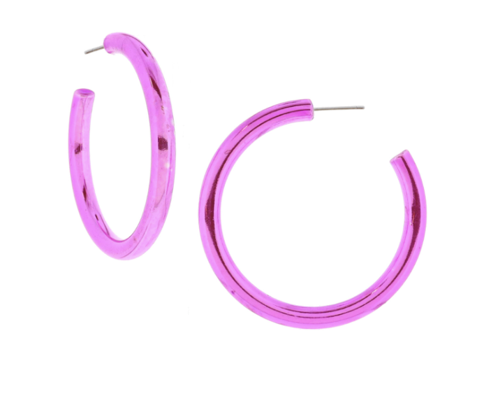 Metallic Fuchsia Hoop