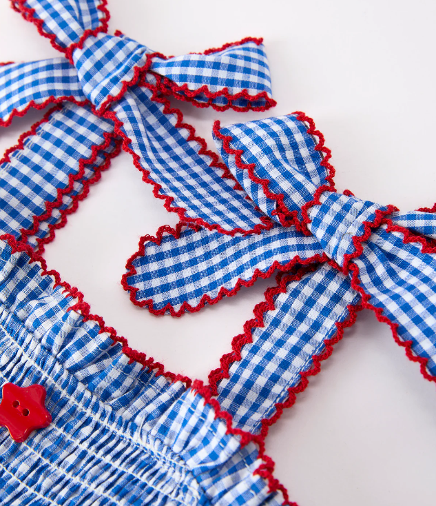 Blue Gingham Set