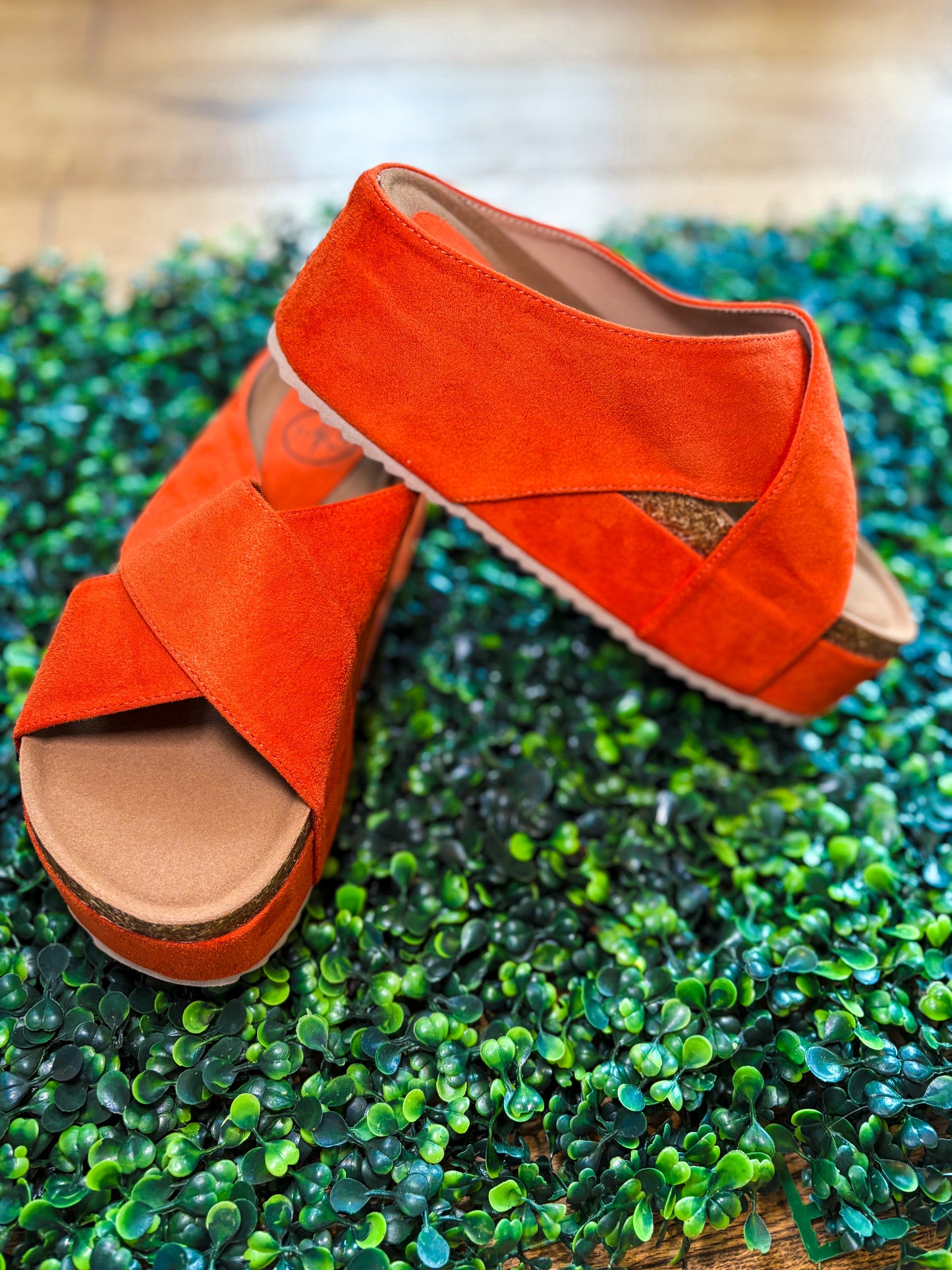 Nina Orange Platform Sandal