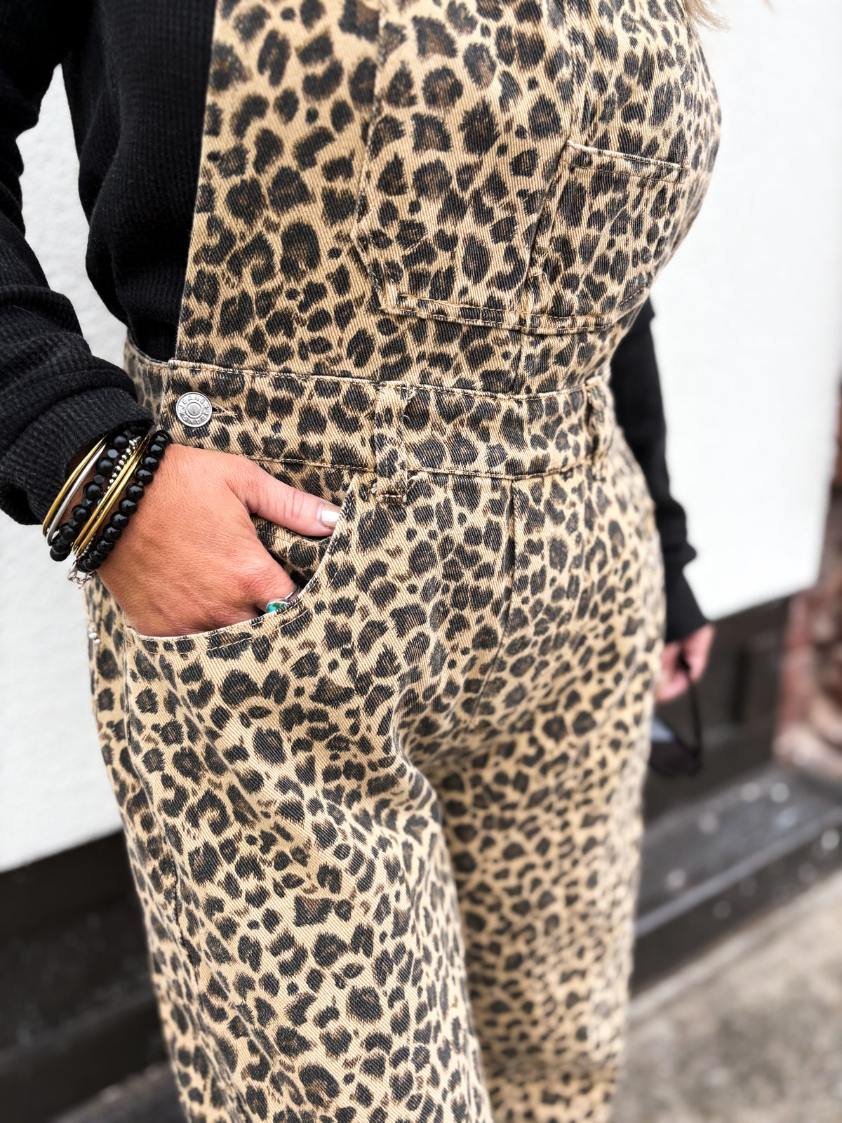 Just My Style Leopard Overalls