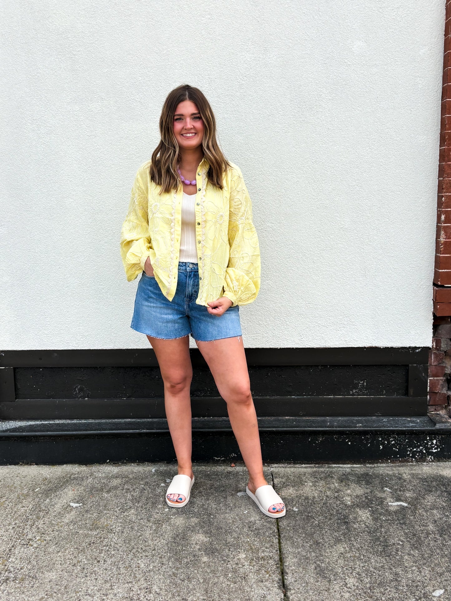 Butter Bloom Button Down
