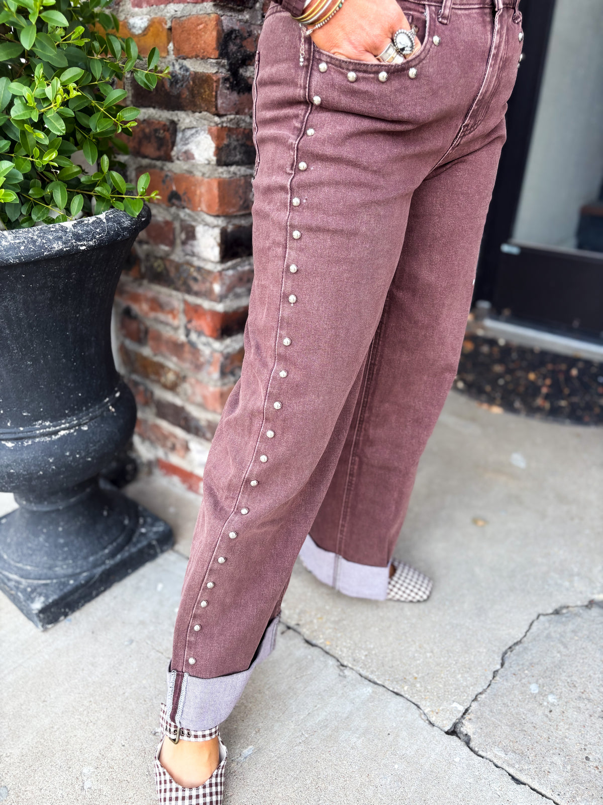 Studded in Style Jeans