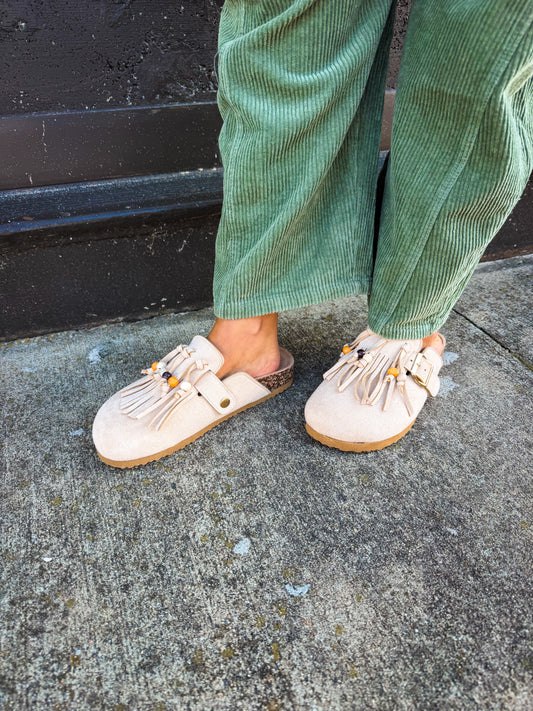 Fringe & Free Clogs