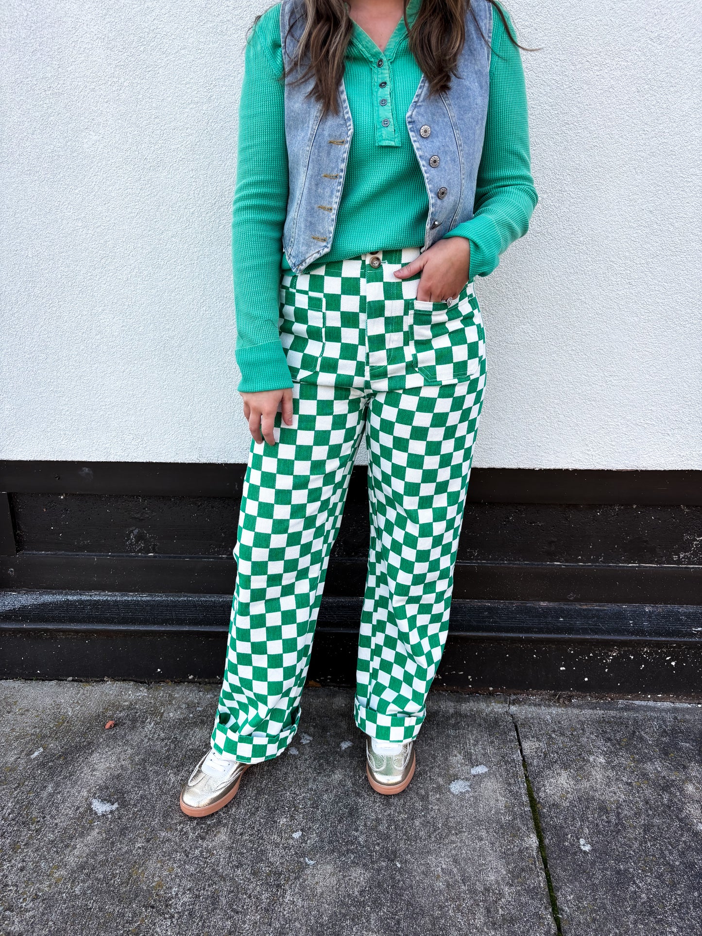 Check Me Out Jeans -Green