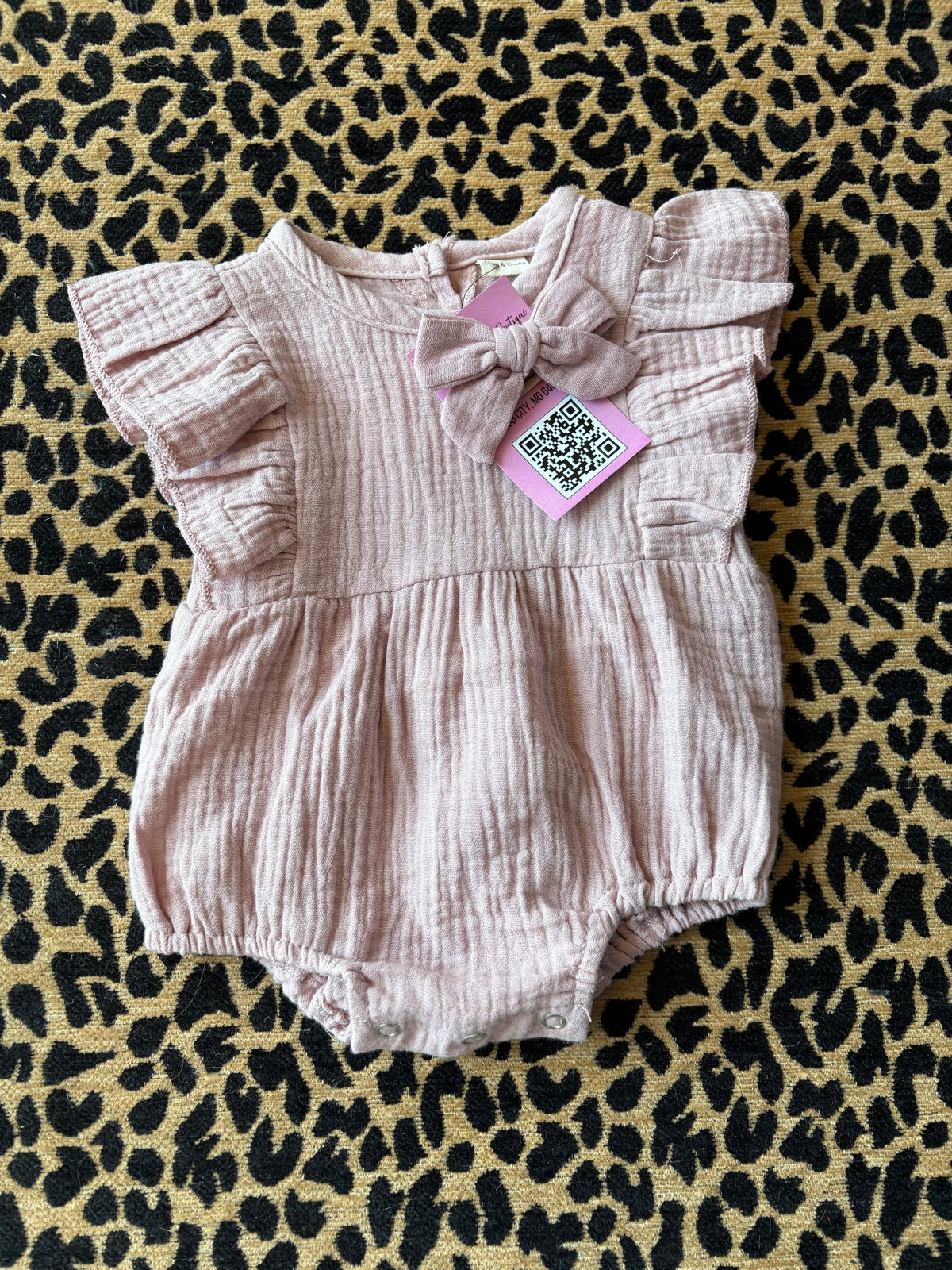 Abby Bubble Romper - Rose