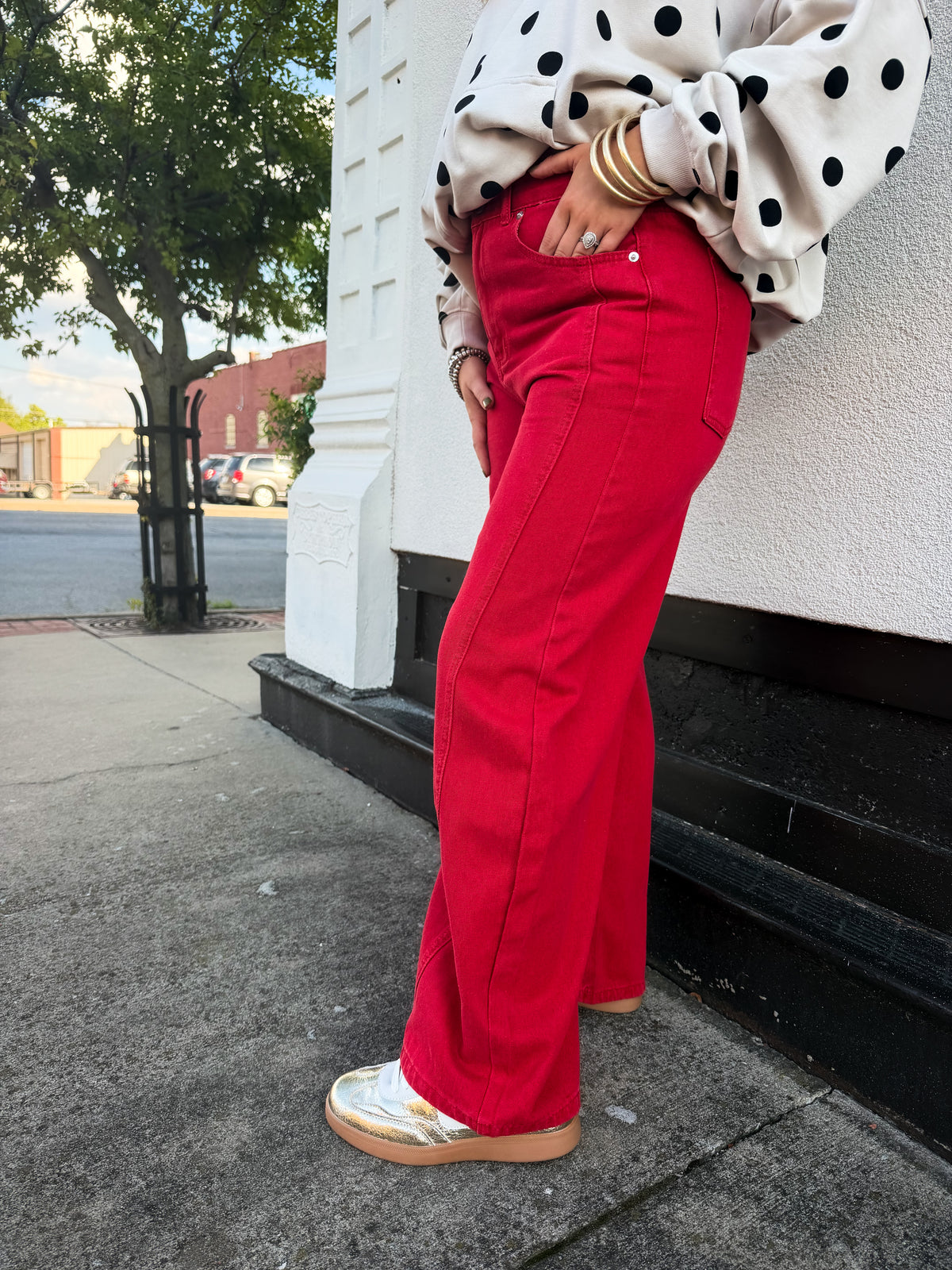 Red Hot Barrel Jeans