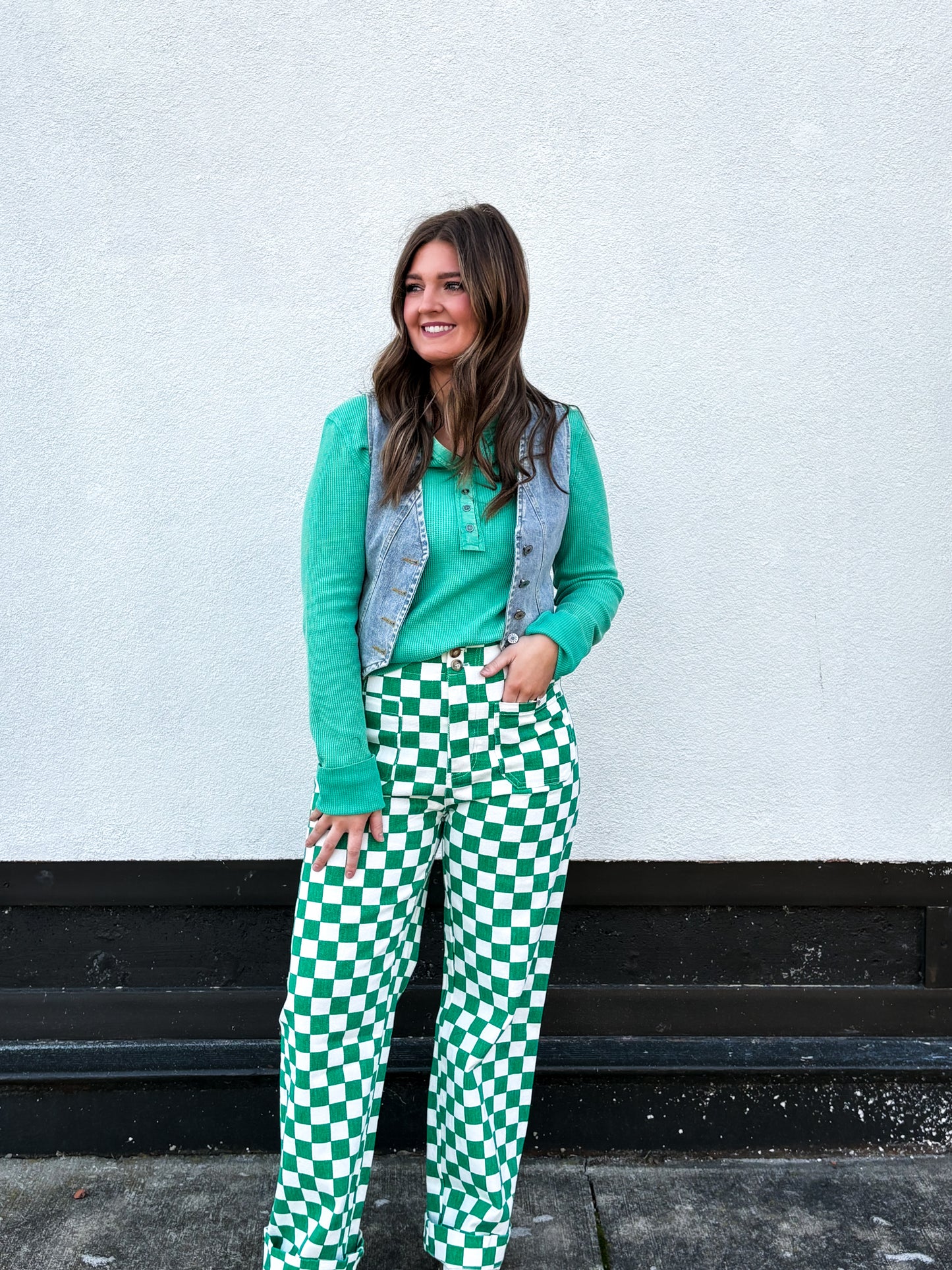 Check Me Out Jeans -Green