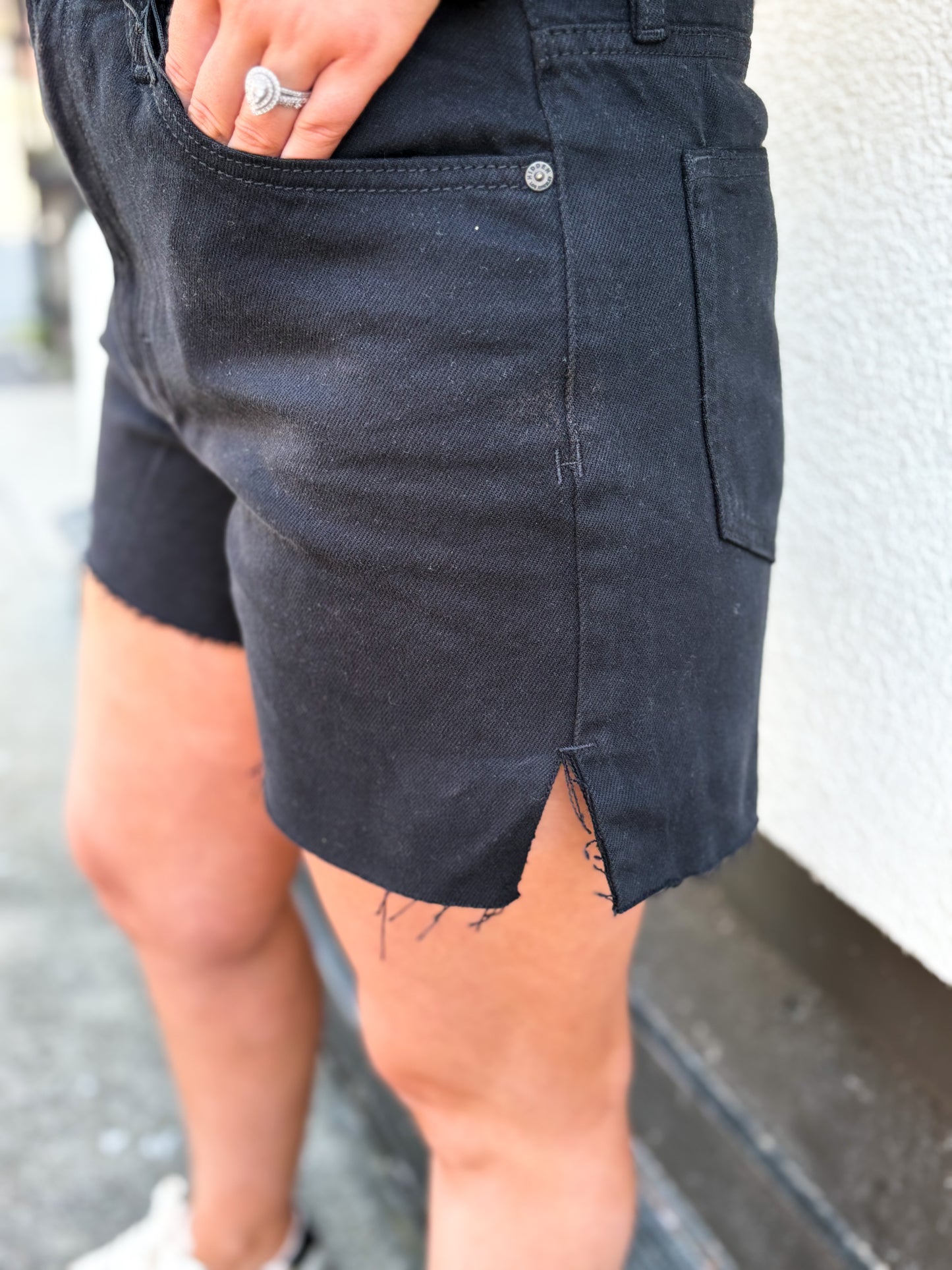 Onyx Edge Denim Shorts