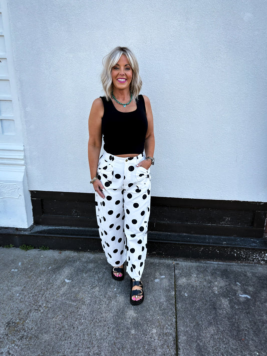 Dot To It Barrel Jeans