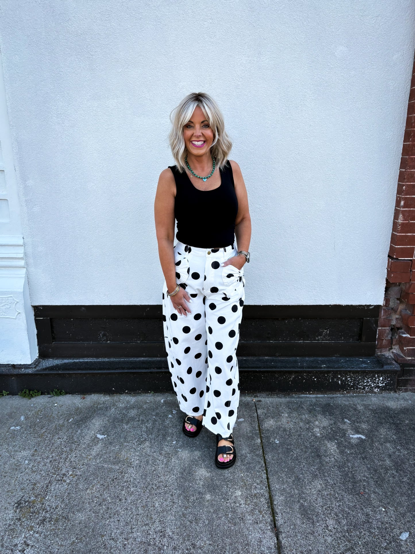 Dot To It Barrel Jeans