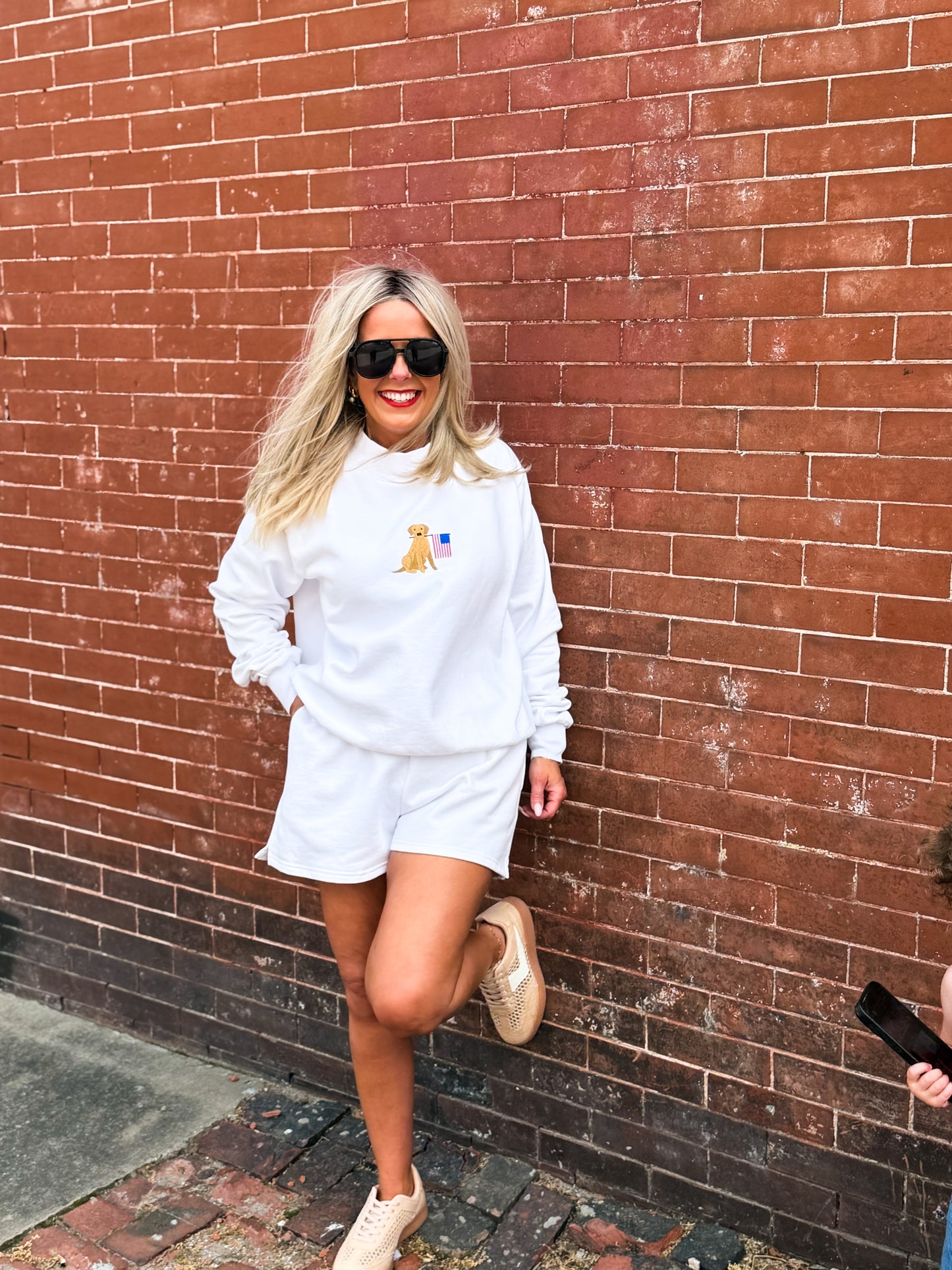 White Luxe Leisure Shorts