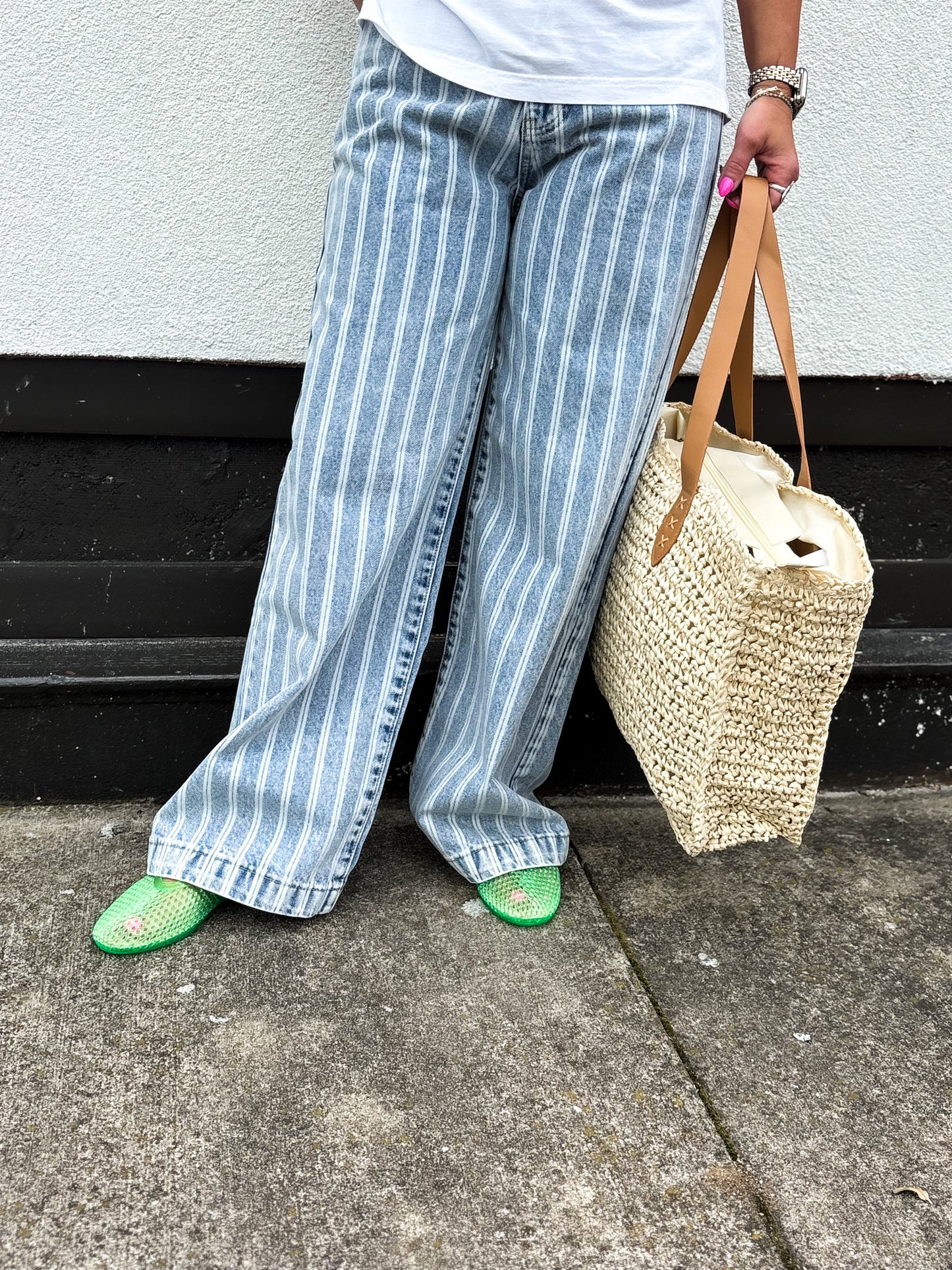 Stripped Straight Legs