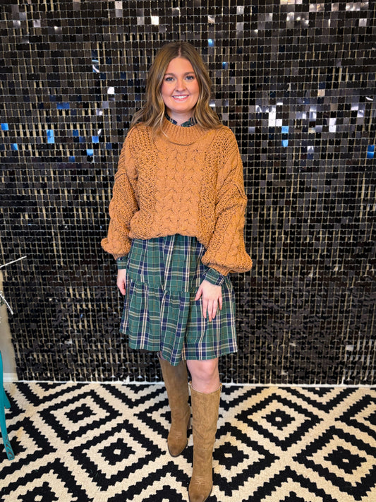 The Brielle Sweater Burnt Topaz