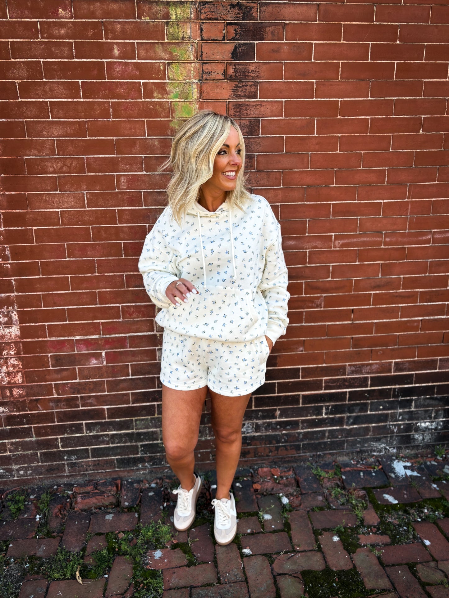 Timeless Blue Petals Shorts