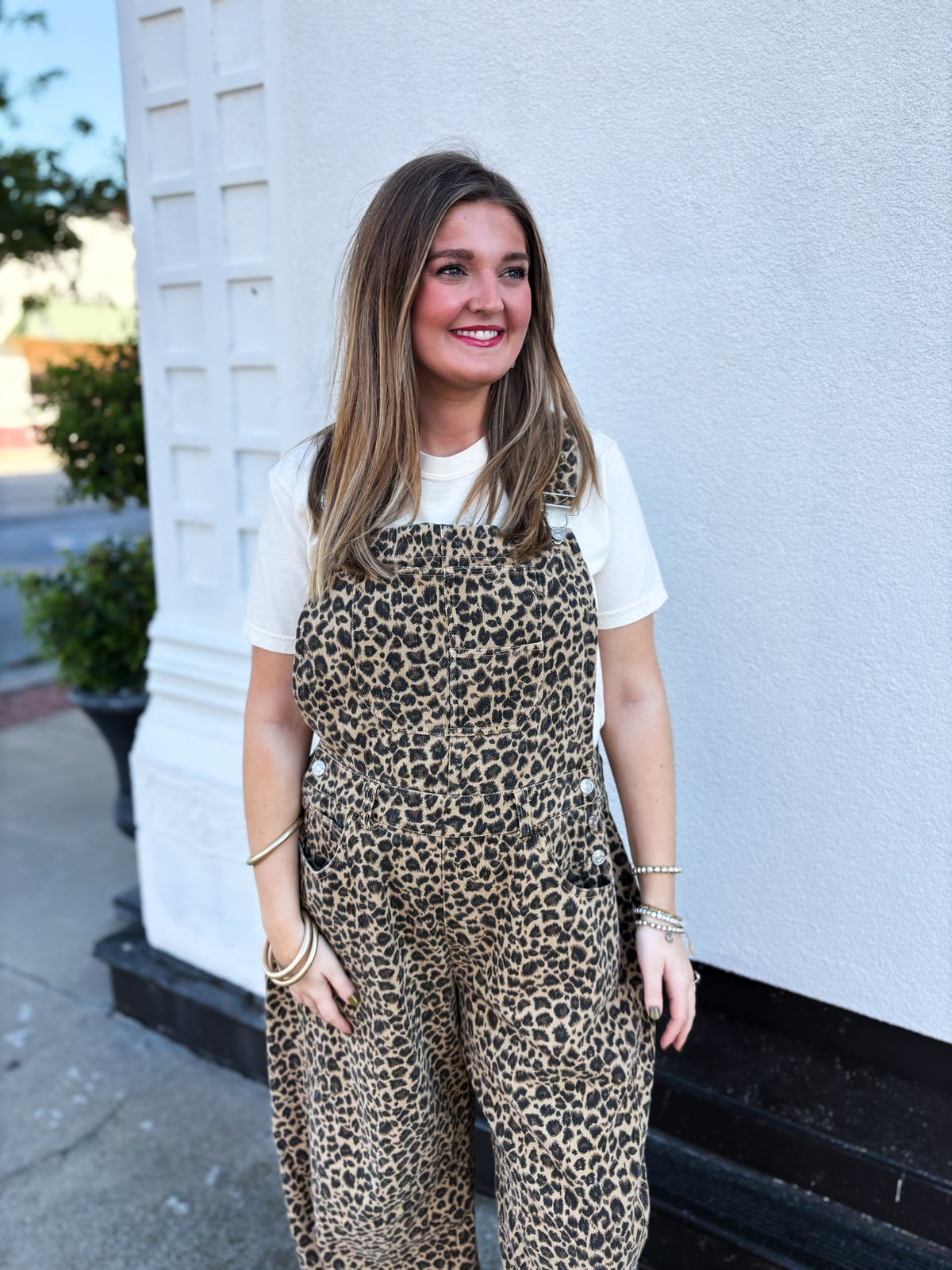 Just My Style Leopard Overalls