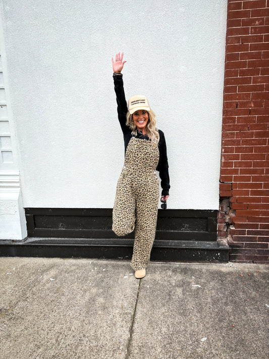 Just My Style Leopard Overalls