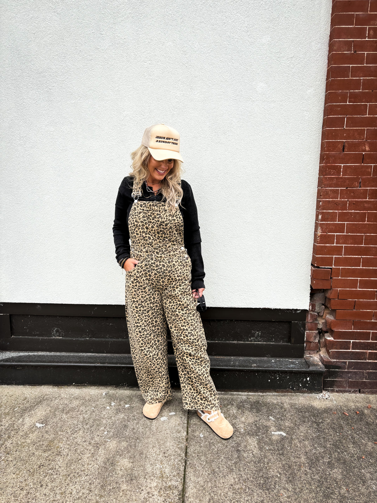 Just My Style Leopard Overalls