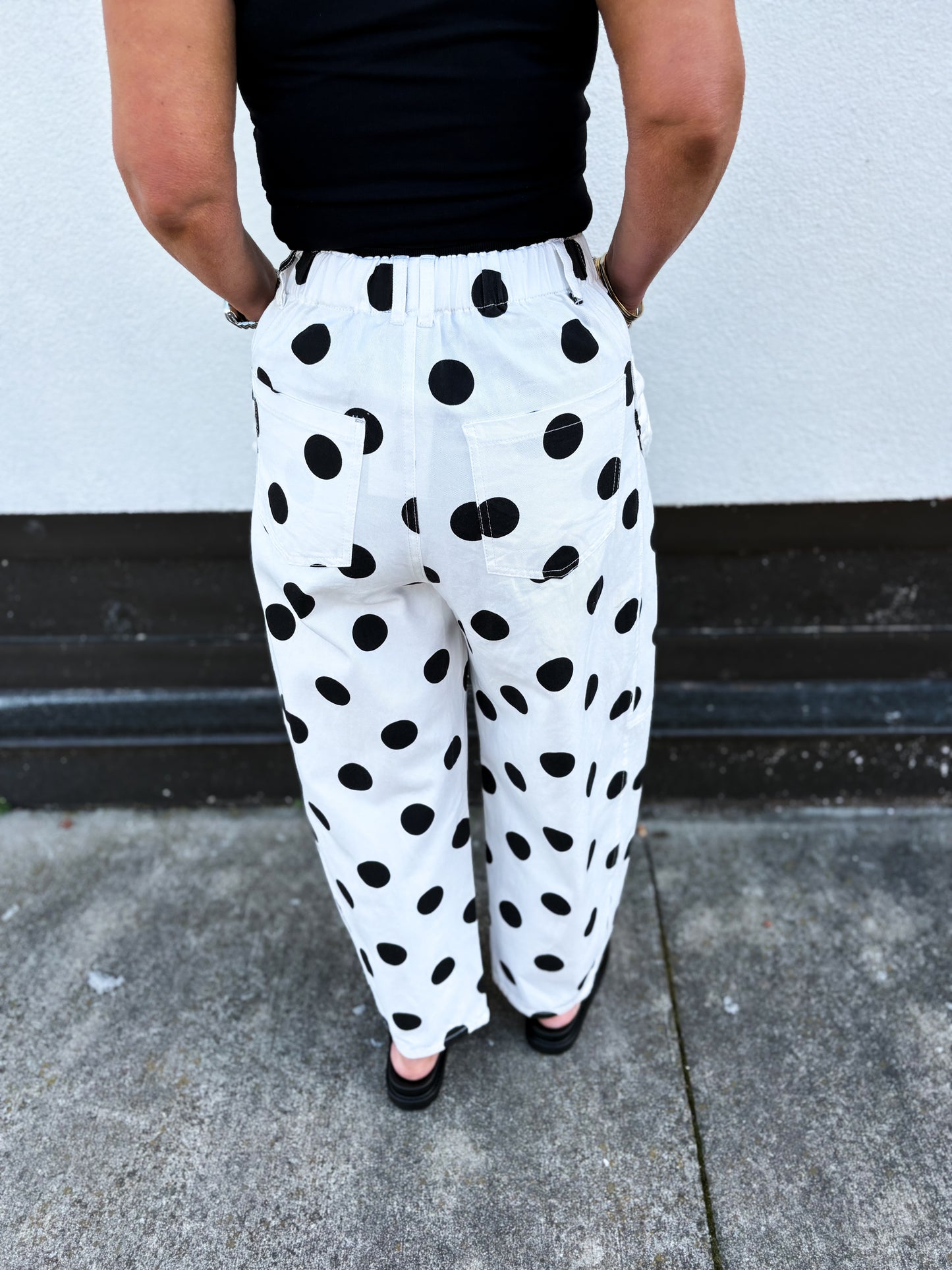 Dot To It Barrel Jeans