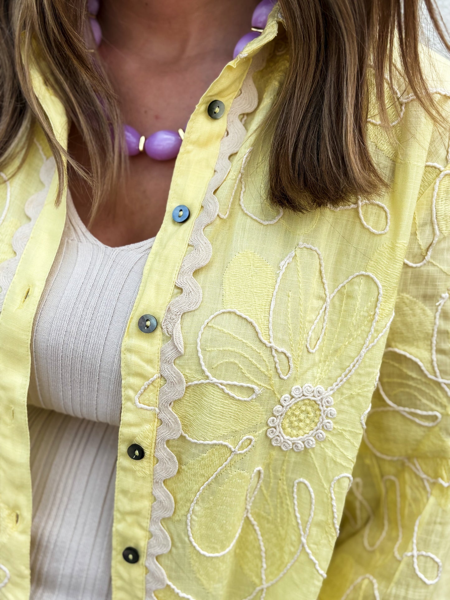 Butter Bloom Button Down