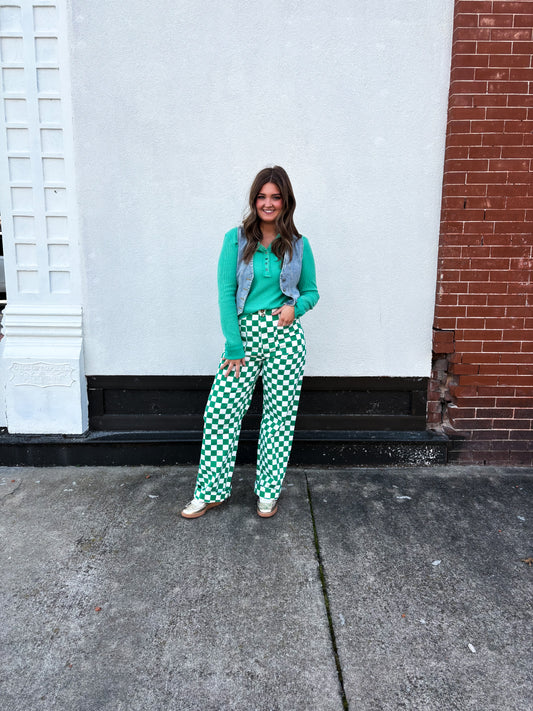 Check Me Out Jeans -Green