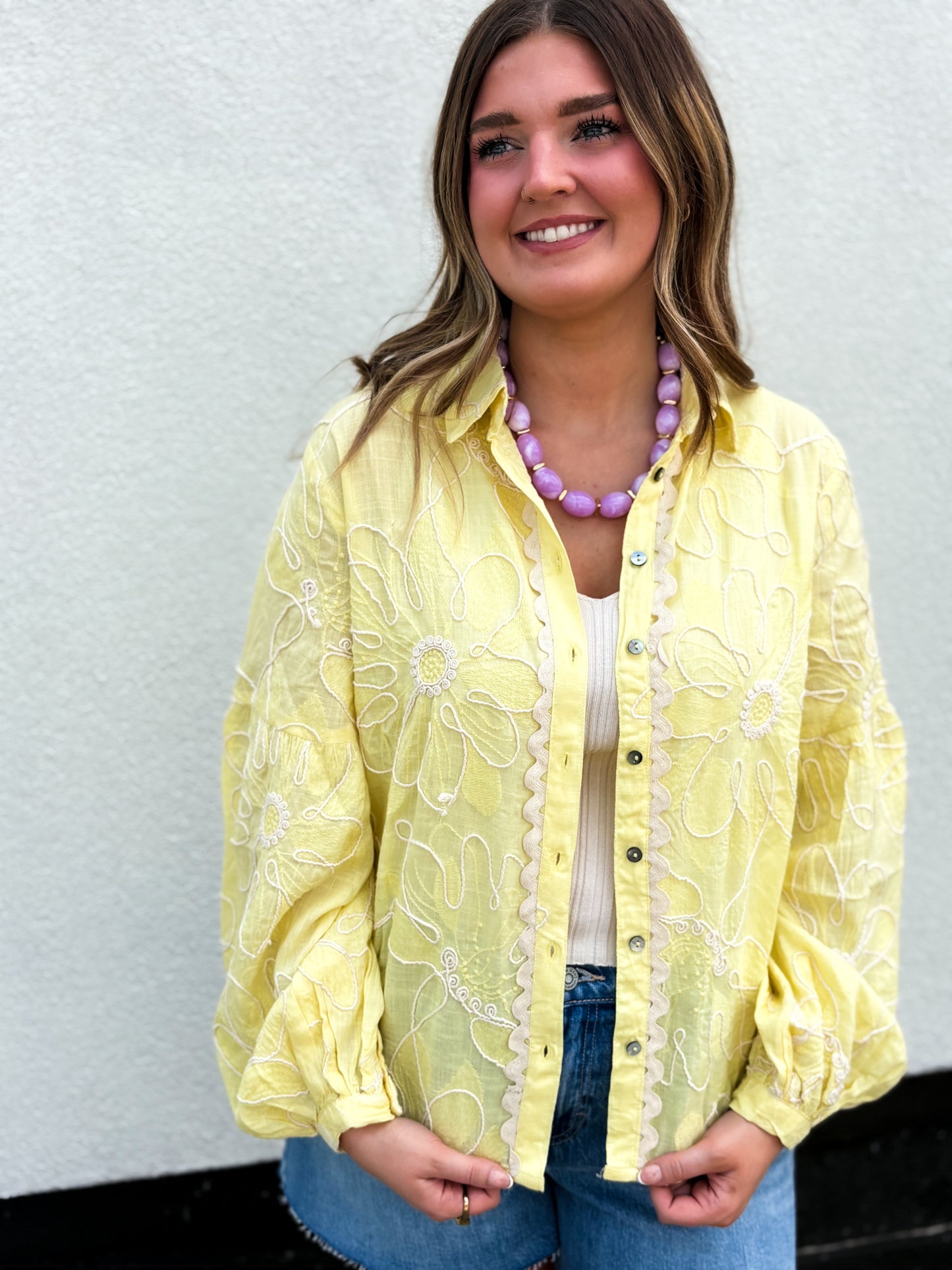 Butter Bloom Button Down