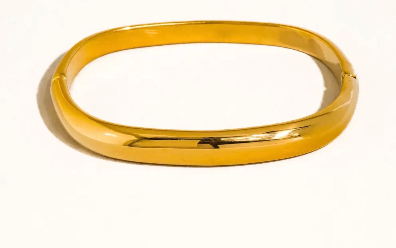 Gold Halo Bangle