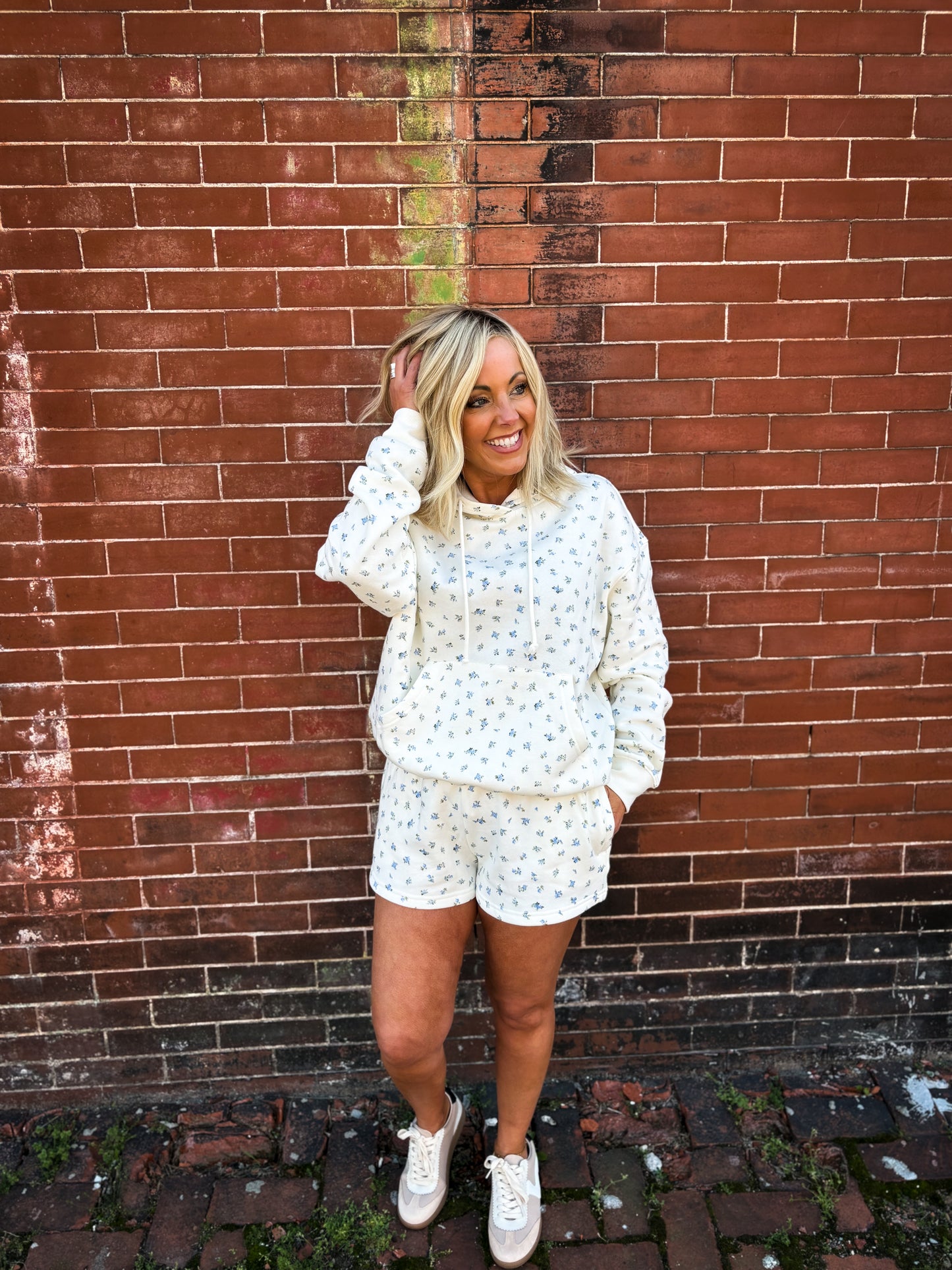 Timeless Blue Petals Shorts