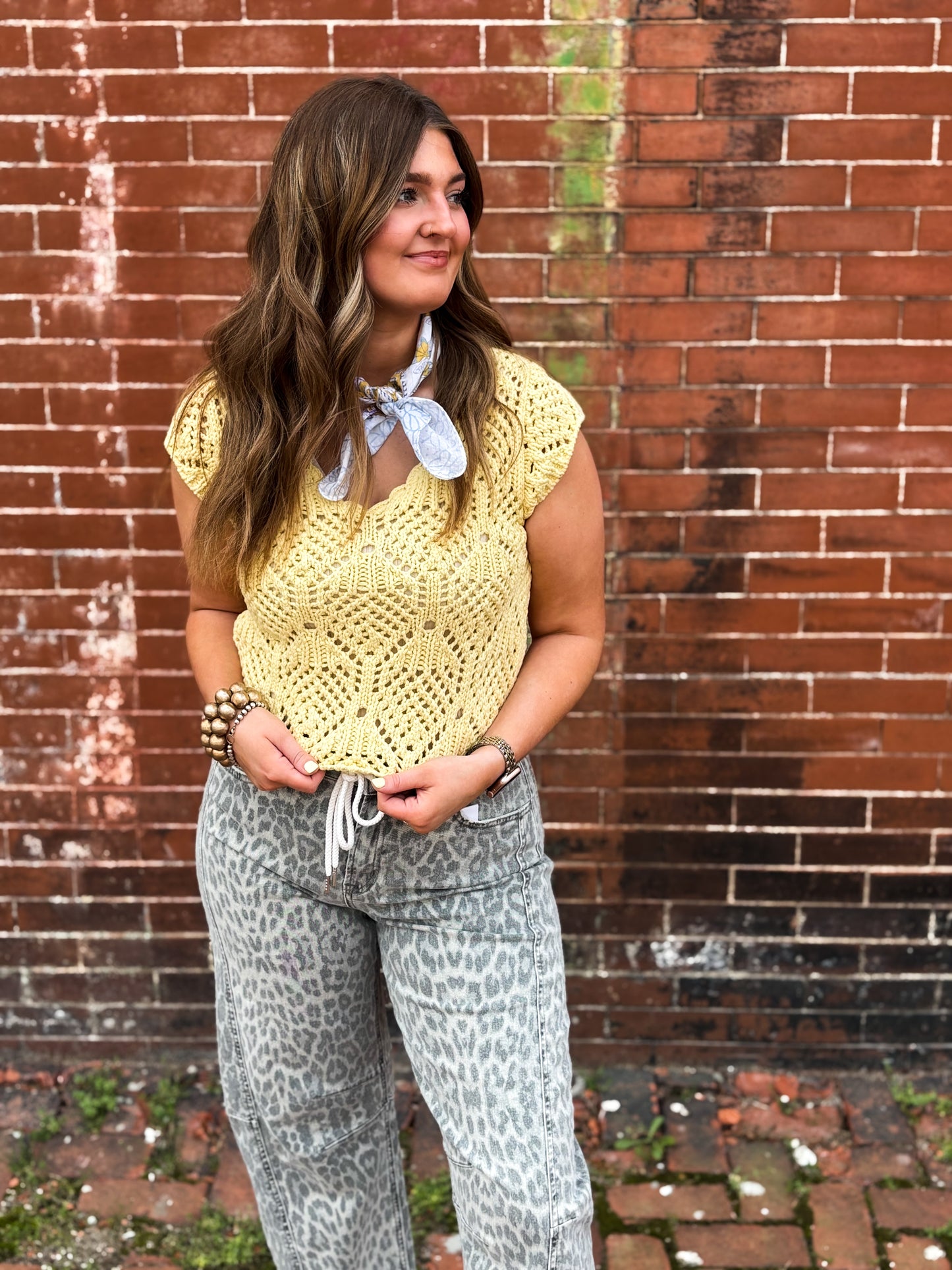 The Buttercream Crochet Vest