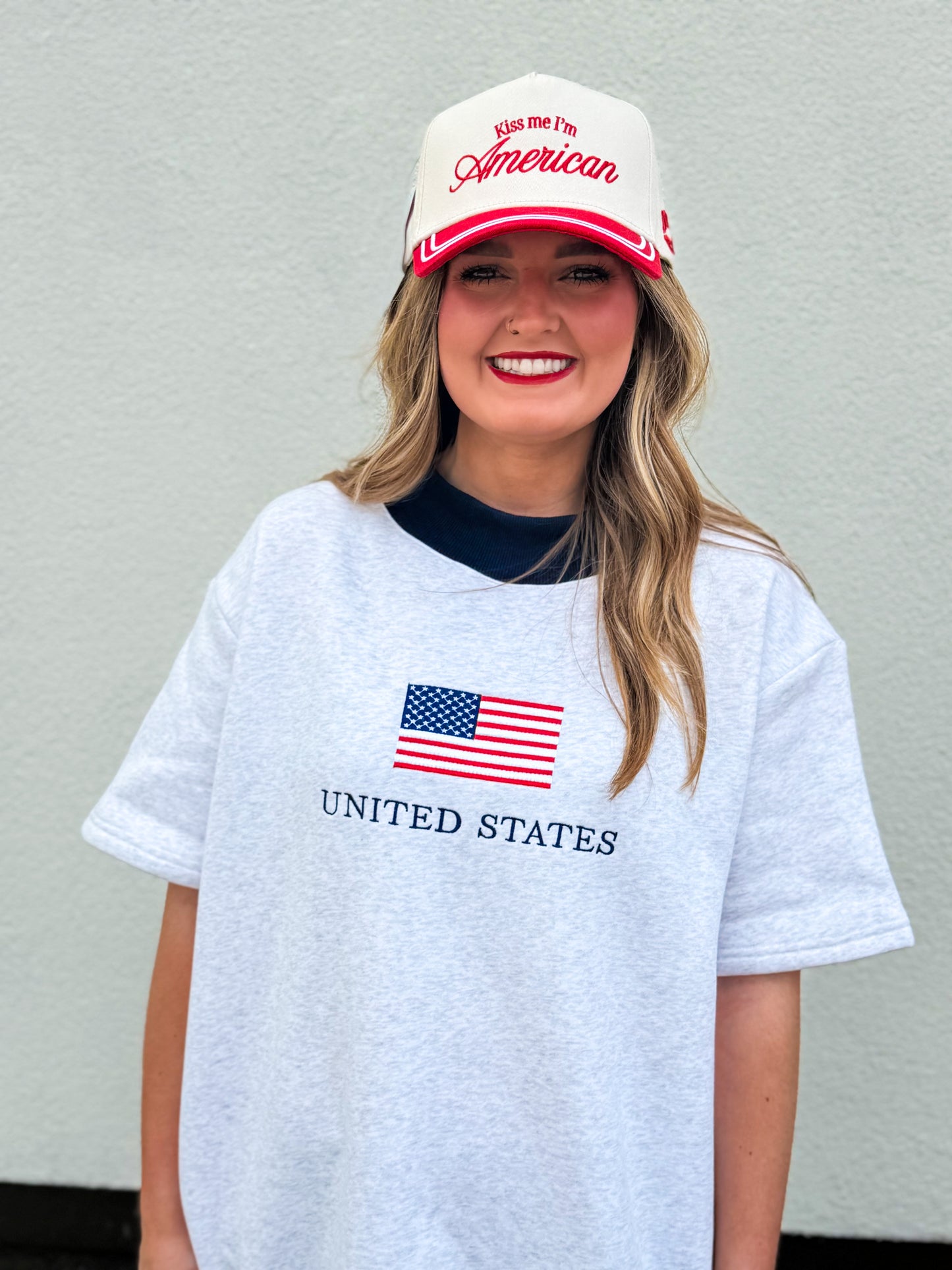 Flag Mockneck Sweatshirt