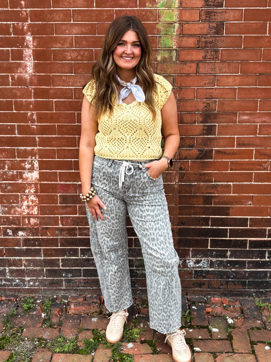 The Buttercream Crochet Vest