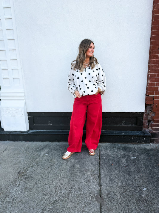 Sunday Dot Half Zip