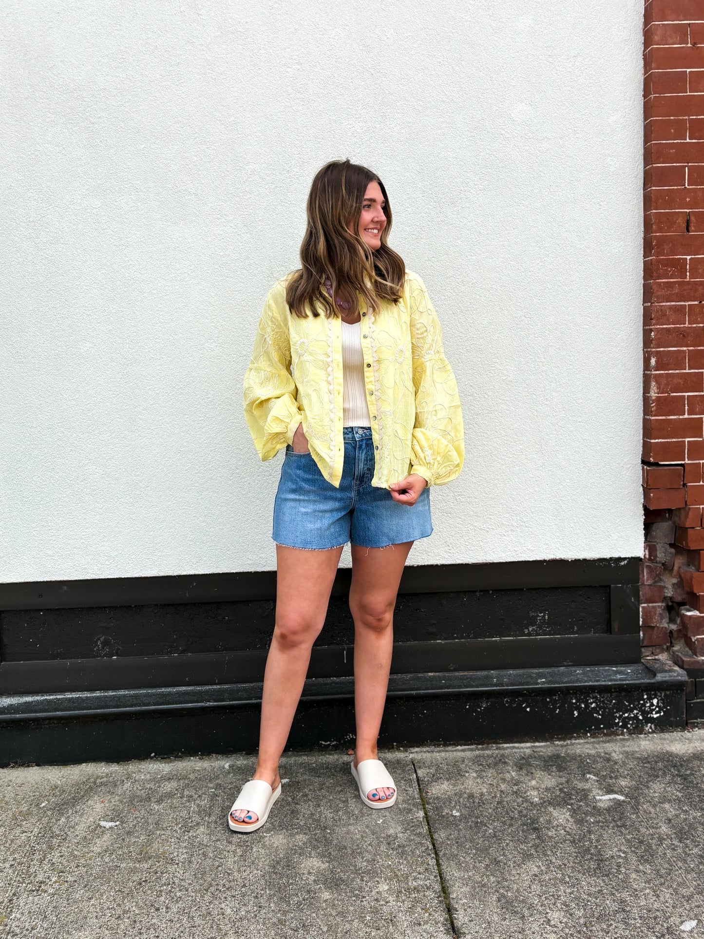 Butter Bloom Button Down