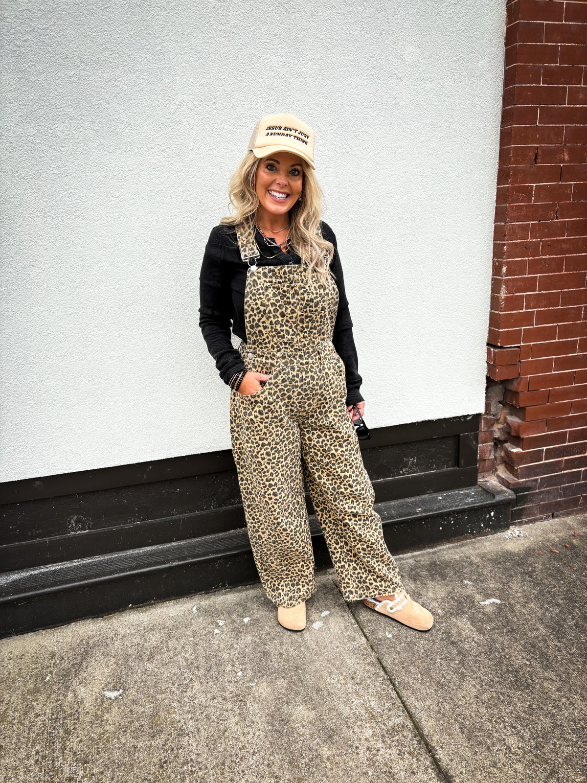 Just My Style Leopard Overalls