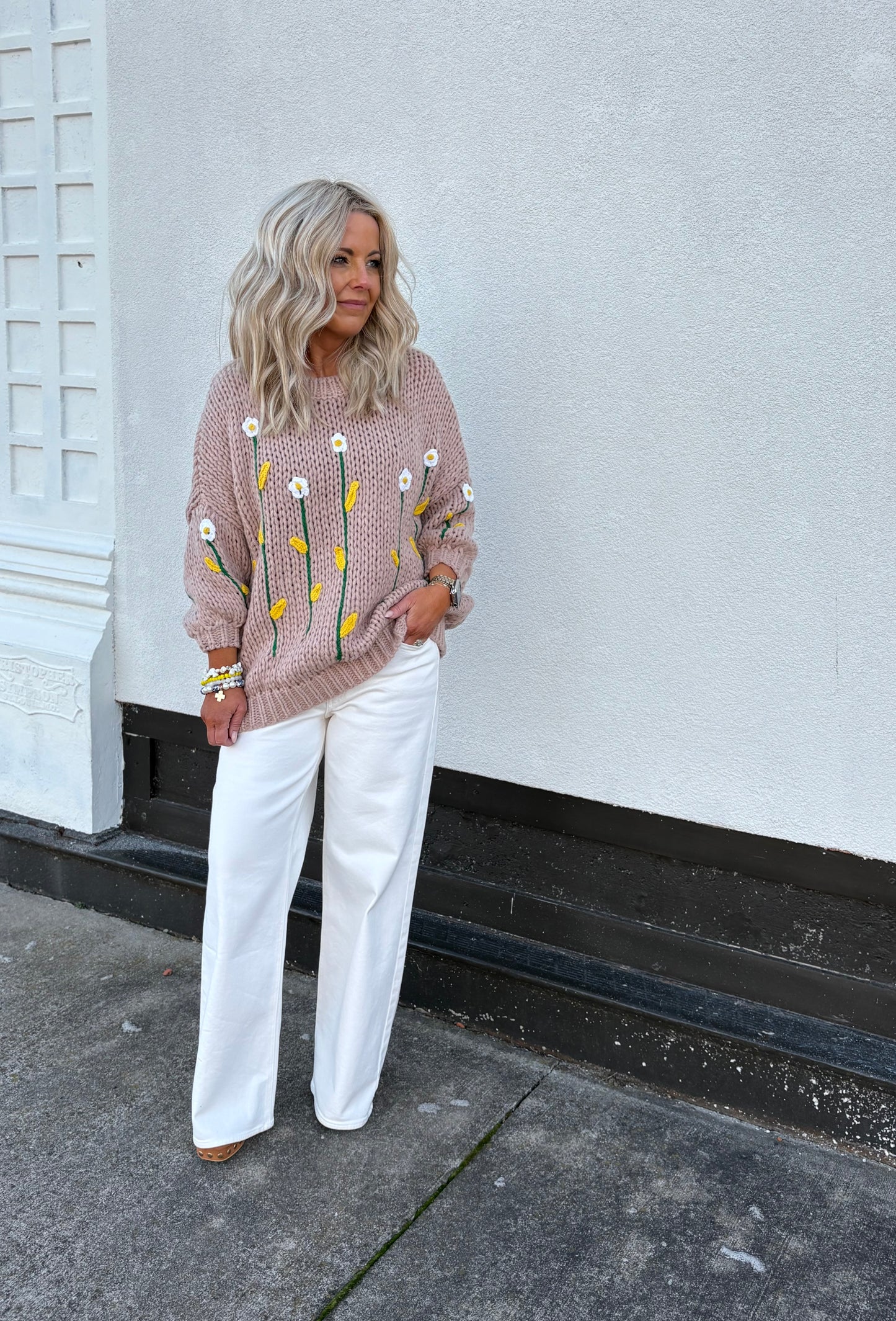 Pick Me Daisy Sweater