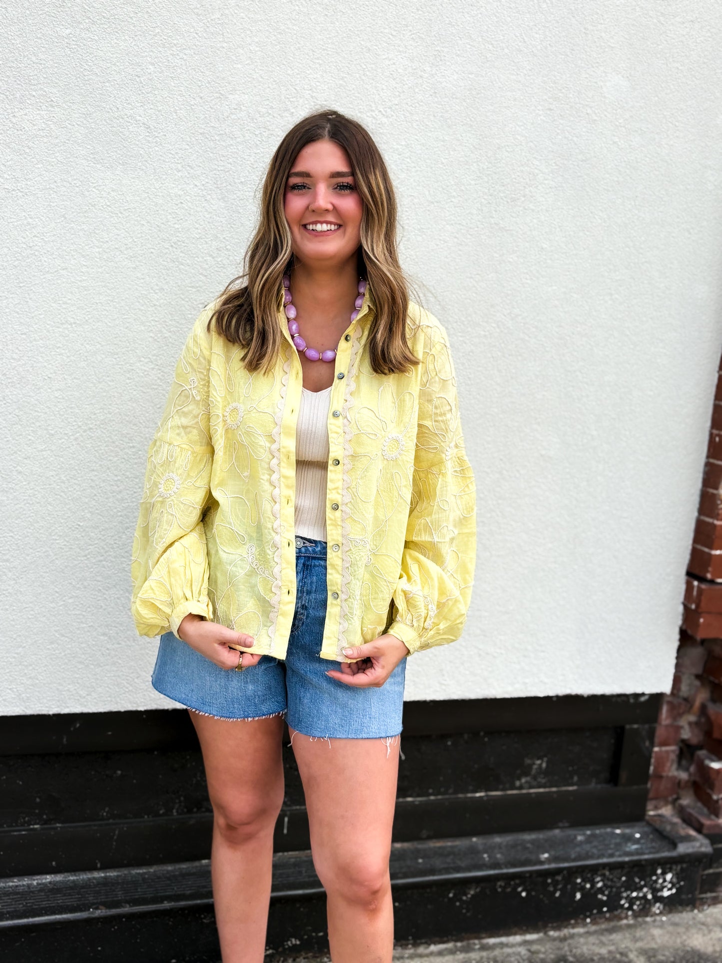 Butter Bloom Button Down