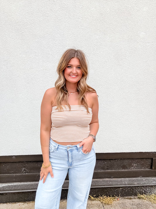 Day Dream Tube Top - Khaki