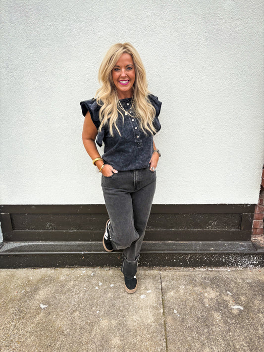 Ruffle Your Sleeve Top